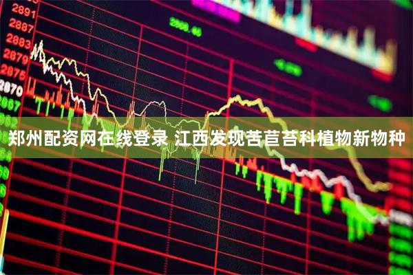 郑州配资网在线登录 江西发现苦苣苔科植物新物种